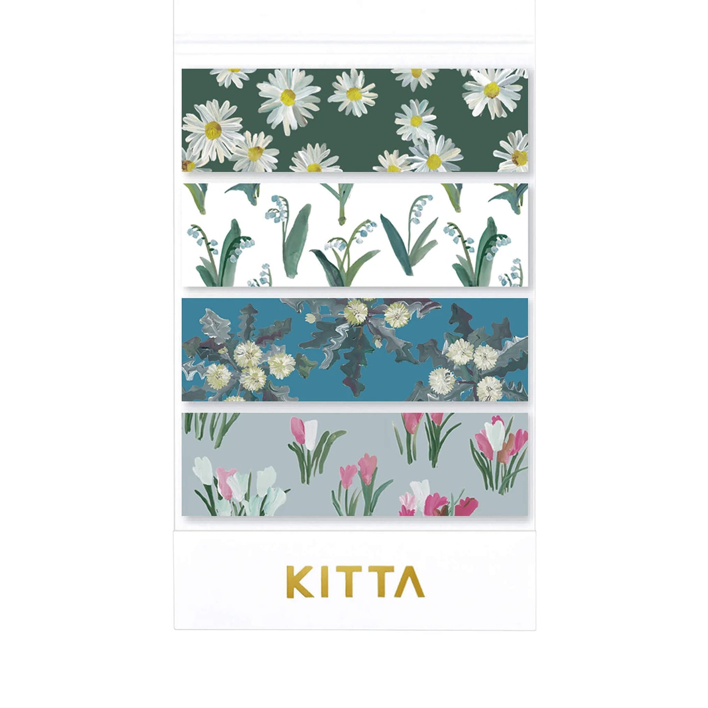 King Jim HITOTOKI KITTA Basic Washi Tape - Flower 9 - Kitta