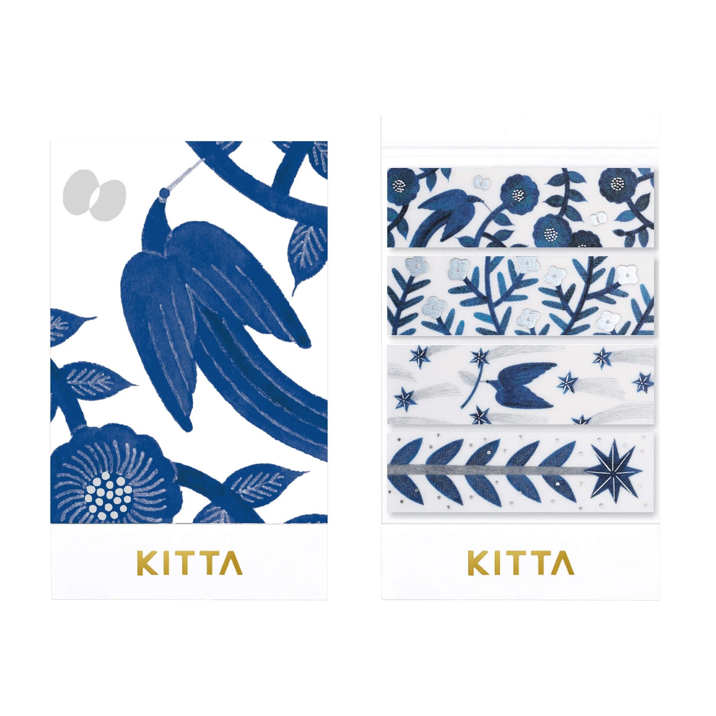 King Jim HITOTOKI KITTA Basic Washi Tape - Hikari (Silver Foil) - Kitta