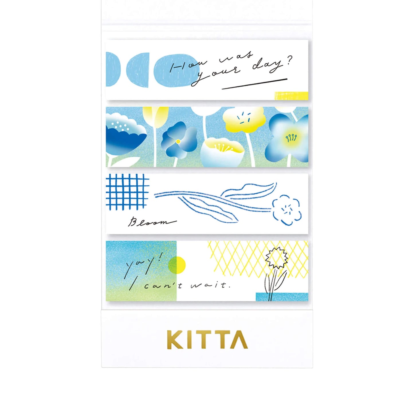 King Jim HITOTOKI KITTA Basic Washi Tape - Message 2 - Kitta