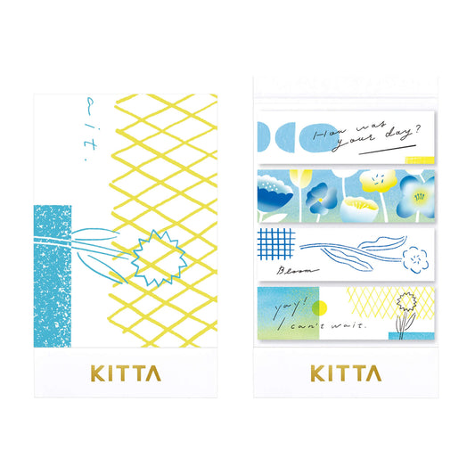 King Jim HITOTOKI KITTA Basic Washi Tape - Message 2 - Kitta