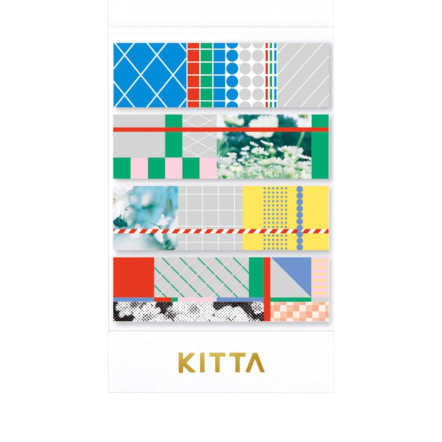 King Jim HITOTOKI KITTA Basic Washi Tape - Parallel - Kitta