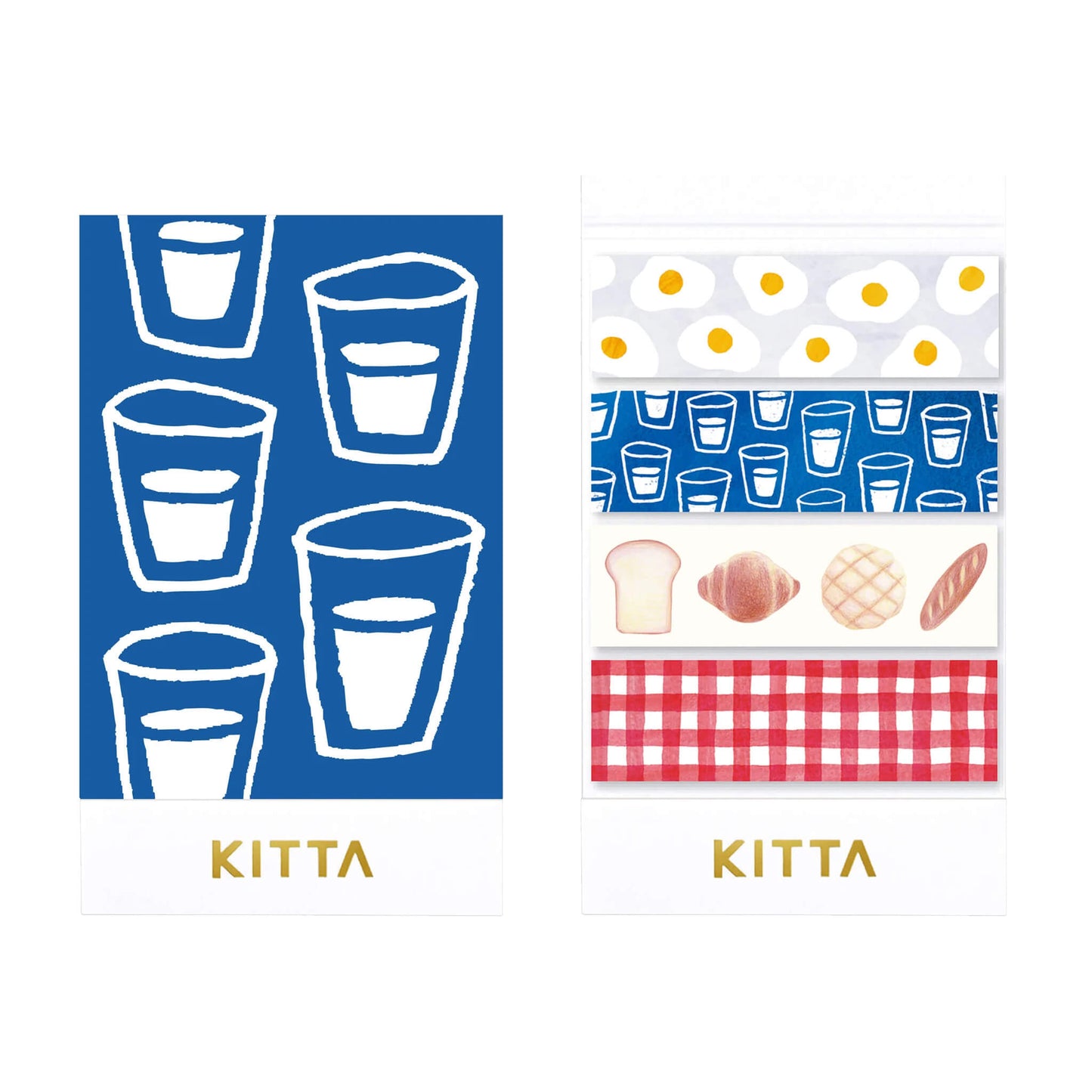 King Jim HITOTOKI KITTA Basic Washi Tape Reprinted - Breakfast - Kitta