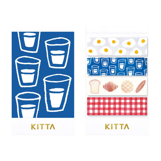 King Jim HITOTOKI KITTA Basic Washi Tape Reprinted - Breakfast - Kitta