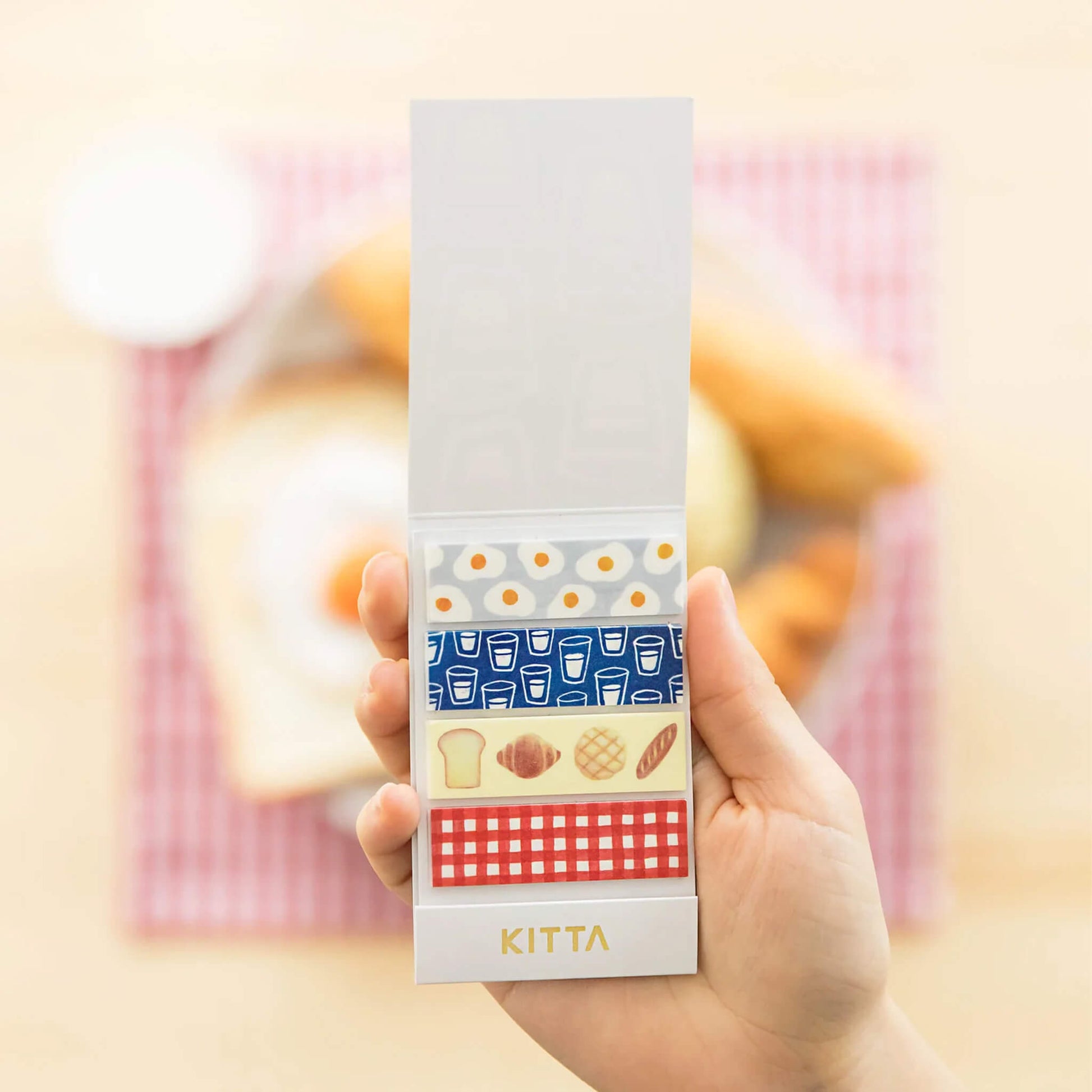 King Jim HITOTOKI KITTA Basic Washi Tape Reprinted - Breakfast - Kitta