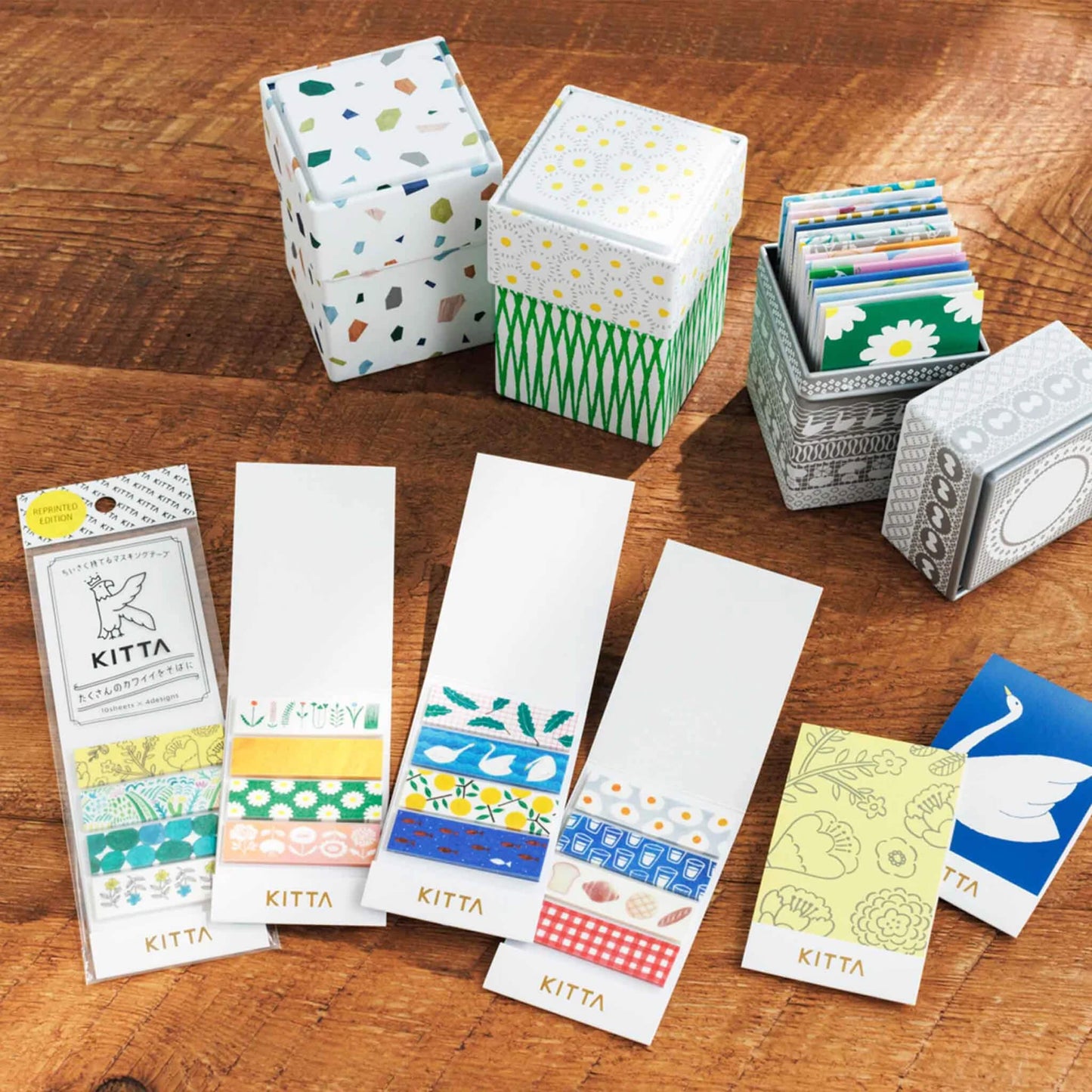 King Jim HITOTOKI KITTA Basic Washi Tape Reprinted - Plants - Kitta