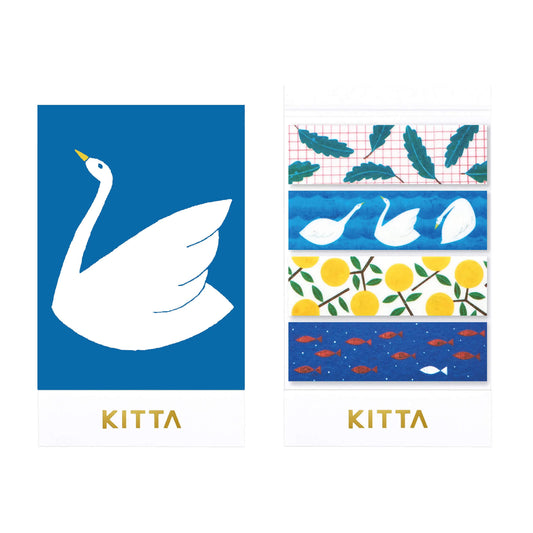 King Jim HITOTOKI KITTA Basic Washi Tape Reprinted - Scenery - Kitta
