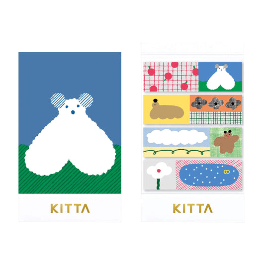 King Jim HITOTOKI KITTA Basic Washi Tape - Sanpo - Kitta