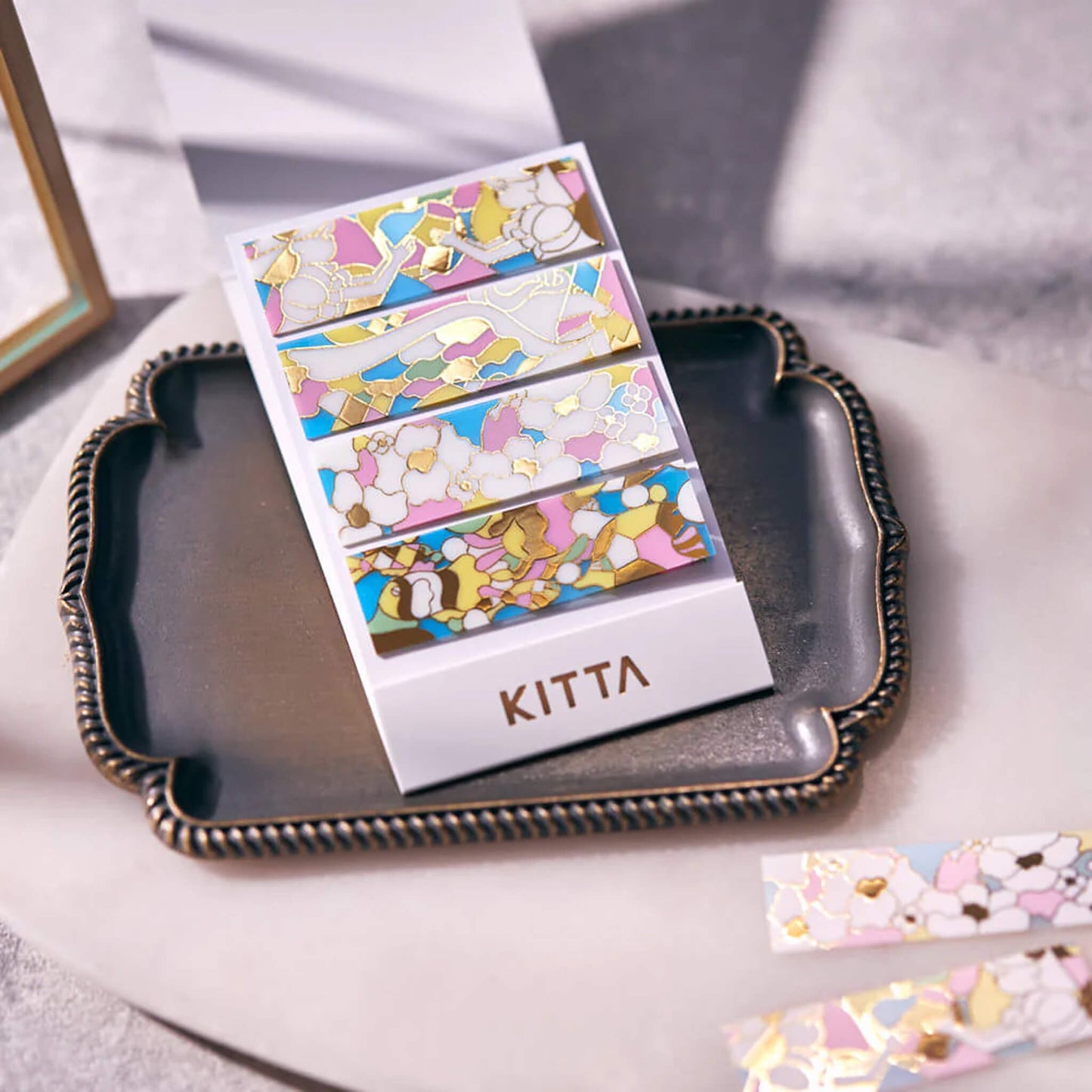 King Jim HITOTOKI KITTA Clear Tape - Stained Glass (Gold Foil) - Kitta