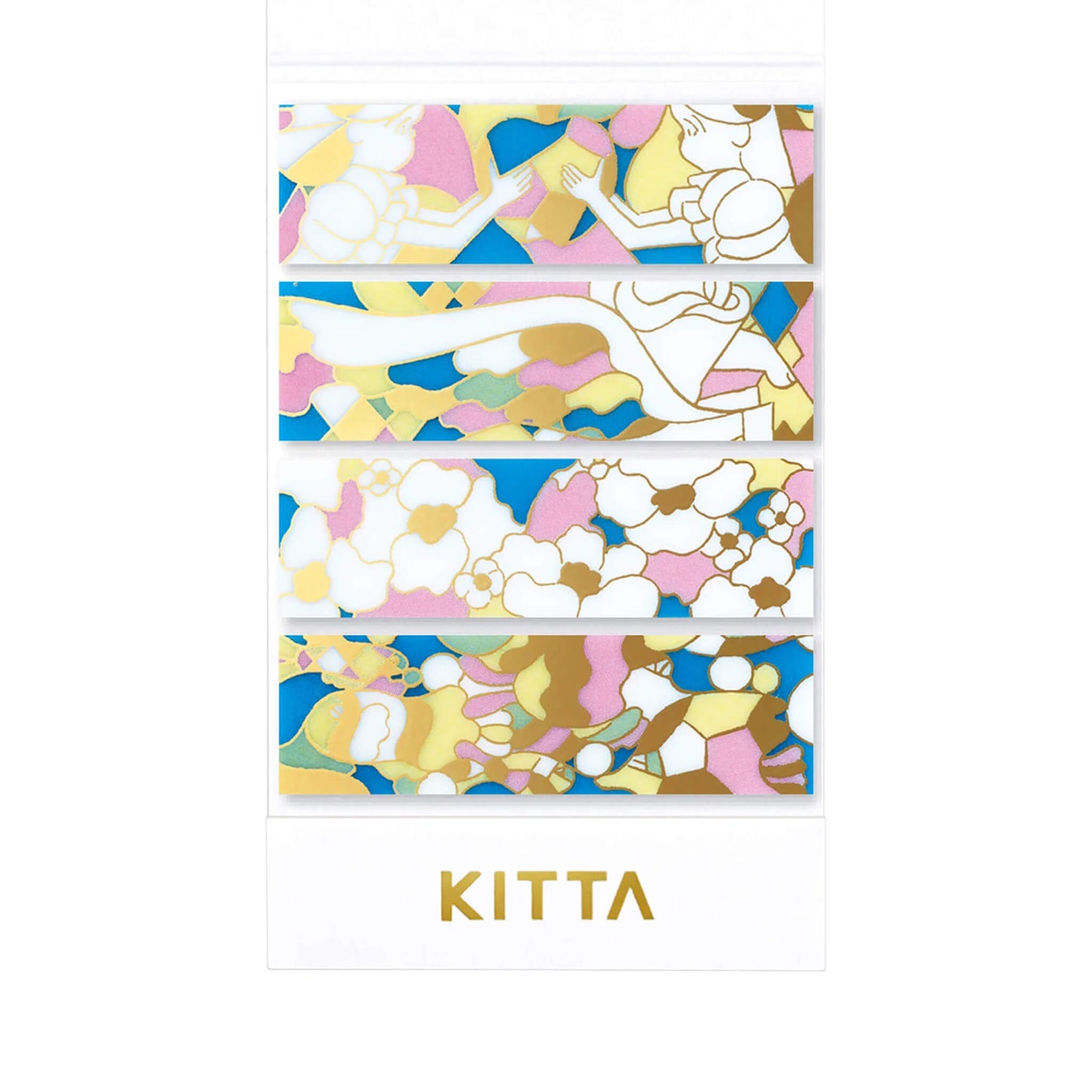 King Jim HITOTOKI KITTA Clear Tape - Stained Glass (Gold Foil) - Kitta