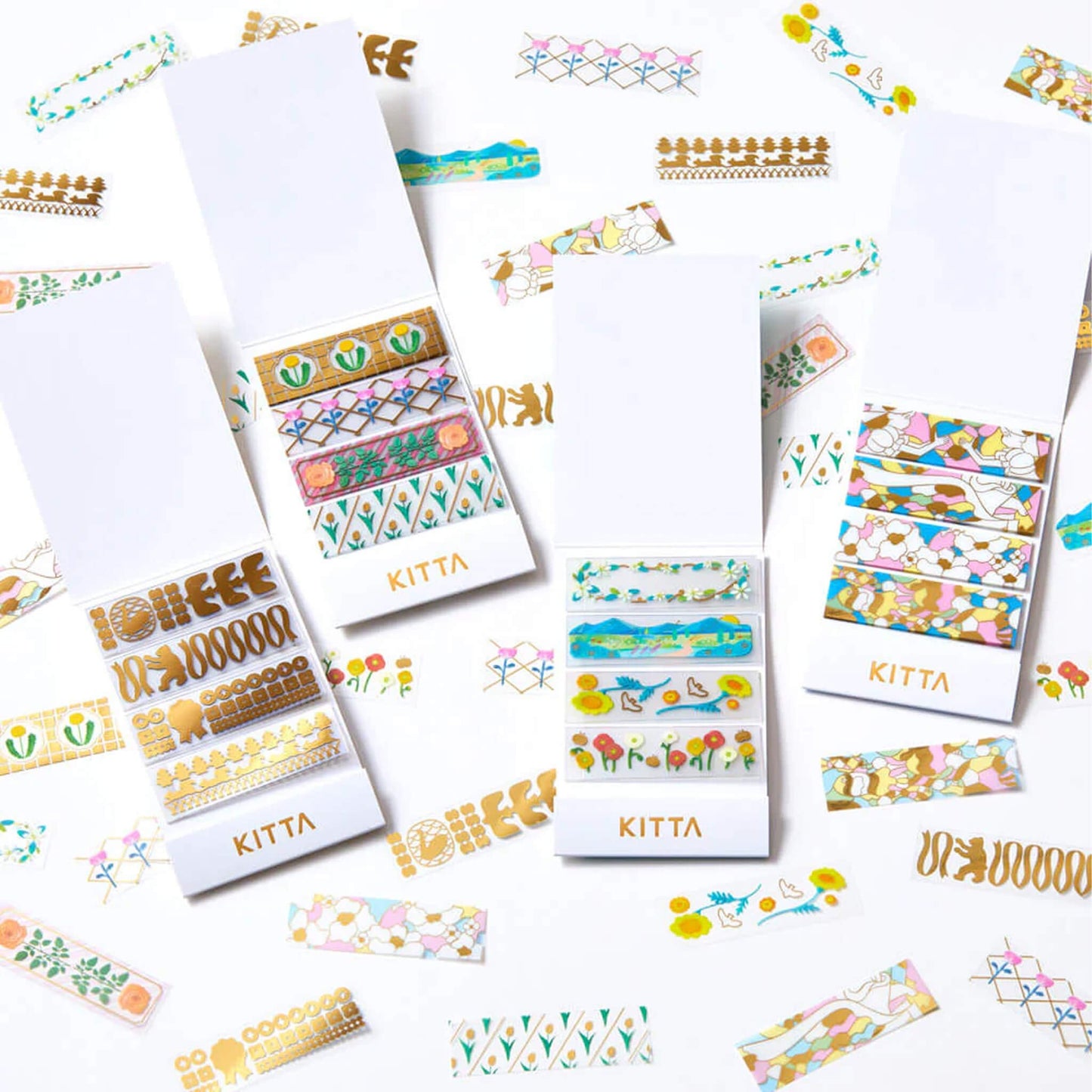 King Jim HITOTOKI KITTA Clear Tape - Stained Glass (Gold Foil) - Kitta