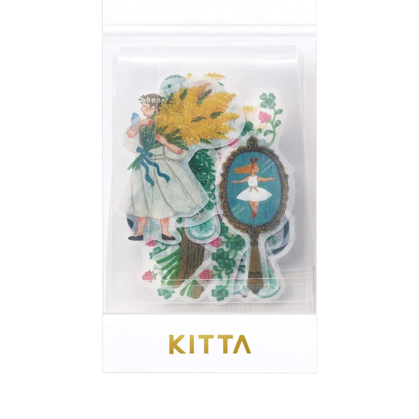 King Jim HITOTOKI KITTA Flake Sticker - Classic - Kitta