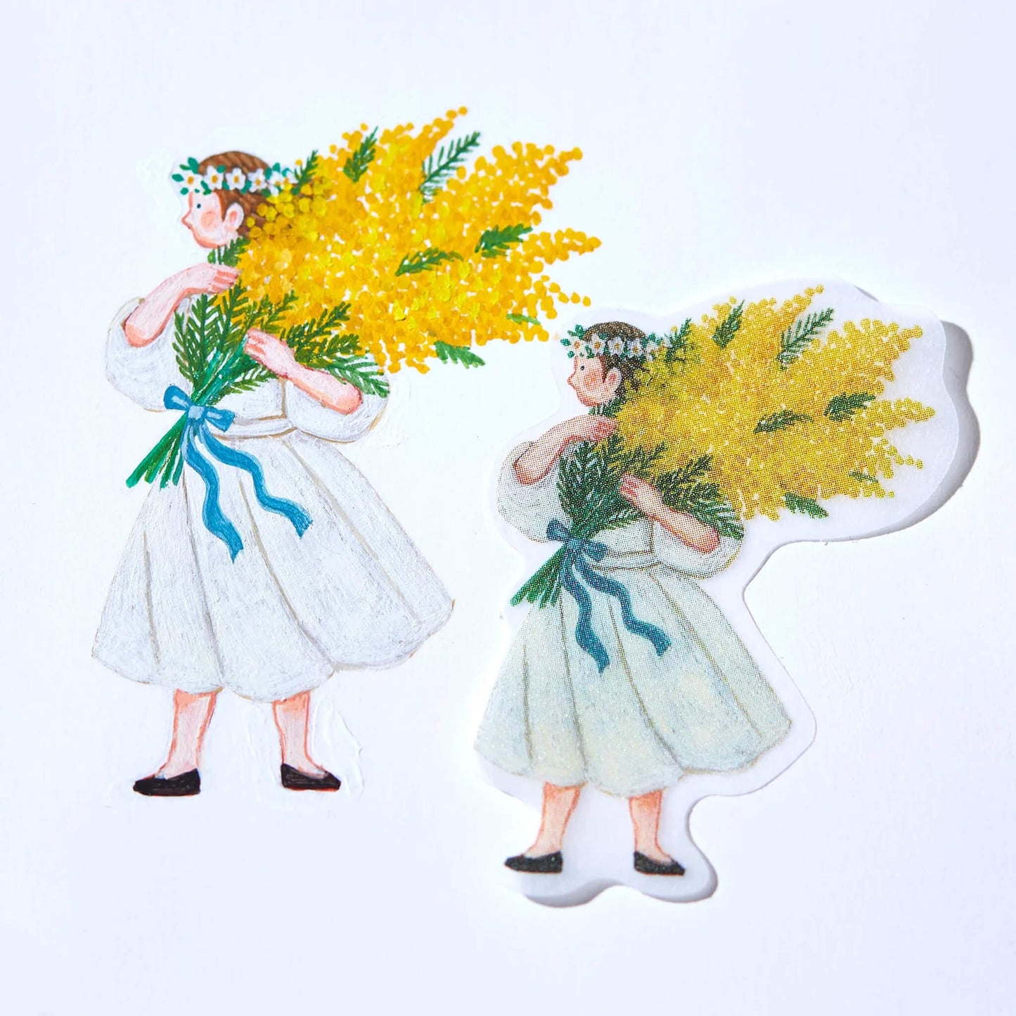 King Jim HITOTOKI KITTA Flake Sticker - Classic - Kitta