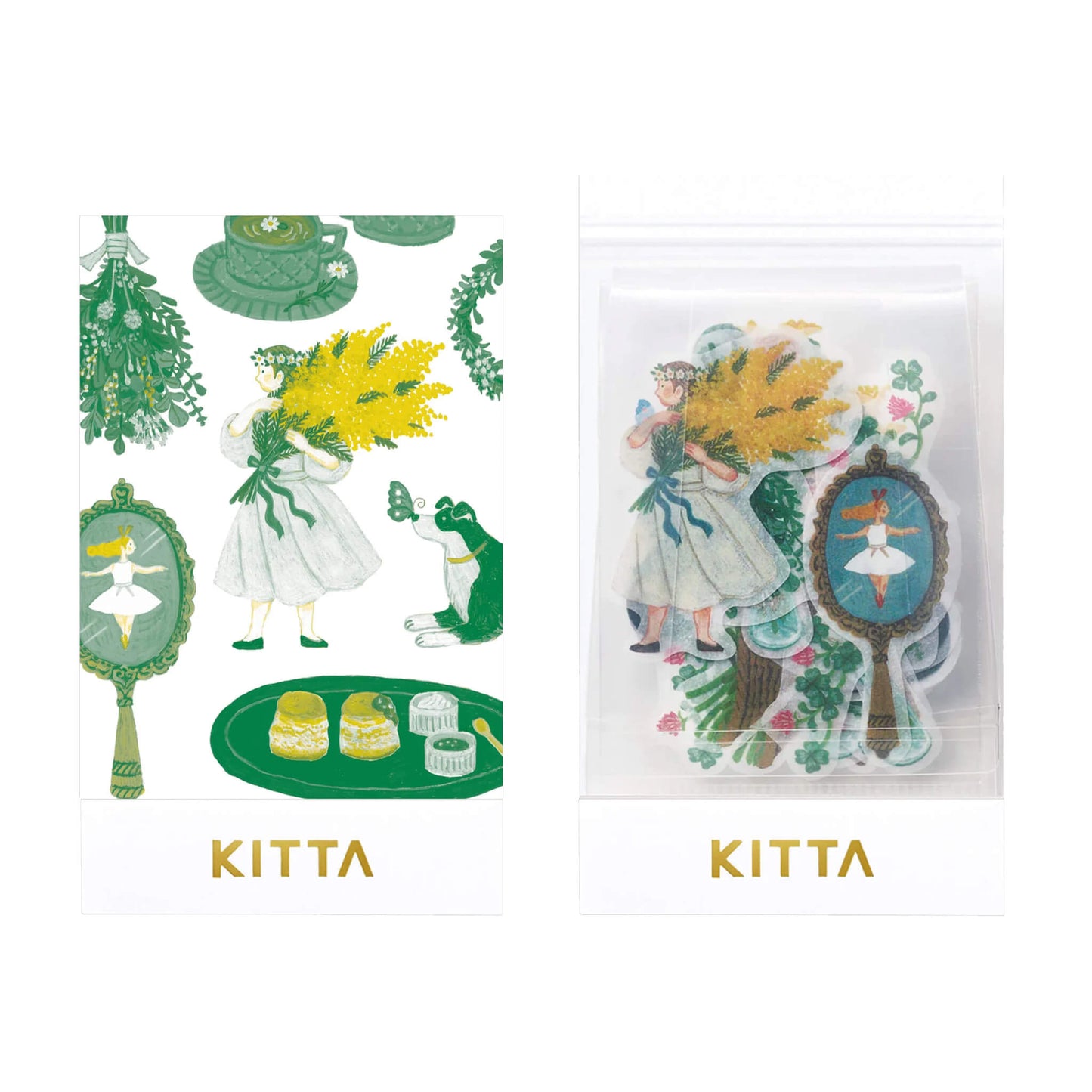 King Jim HITOTOKI KITTA Flake Sticker - Classic - Kitta