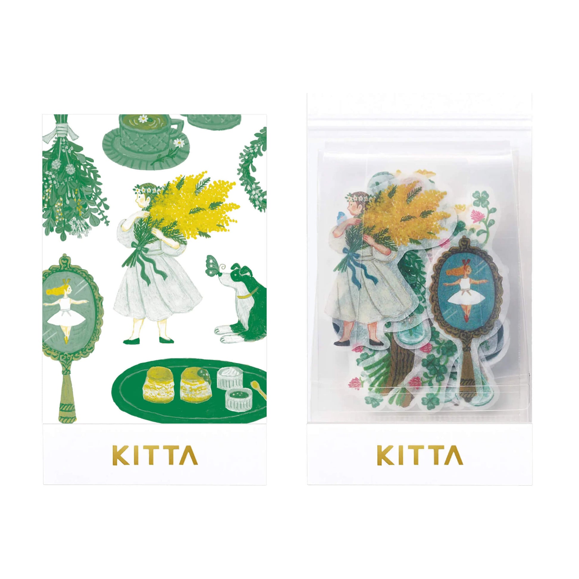 King Jim HITOTOKI KITTA Flake Sticker - Classic - Kitta