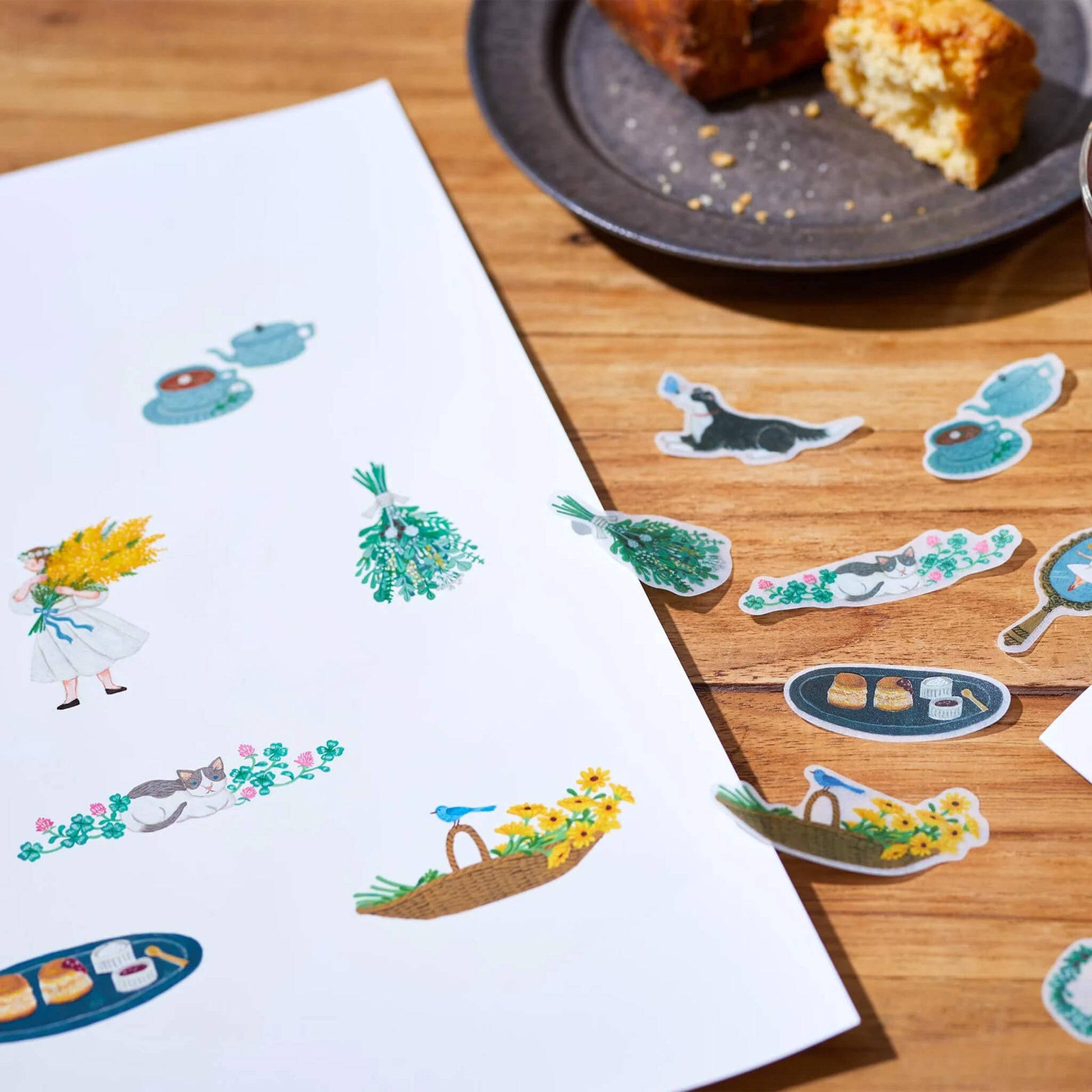 King Jim HITOTOKI KITTA Flake Sticker - Classic - Kitta