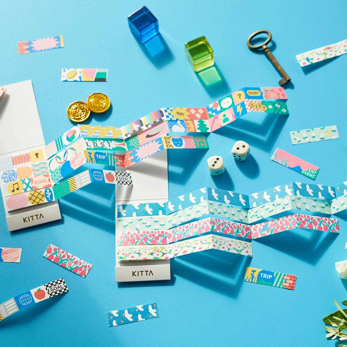 King Jim HITOTOKI KITTA Jabara Washi Tape - Fuukei - Kitta
