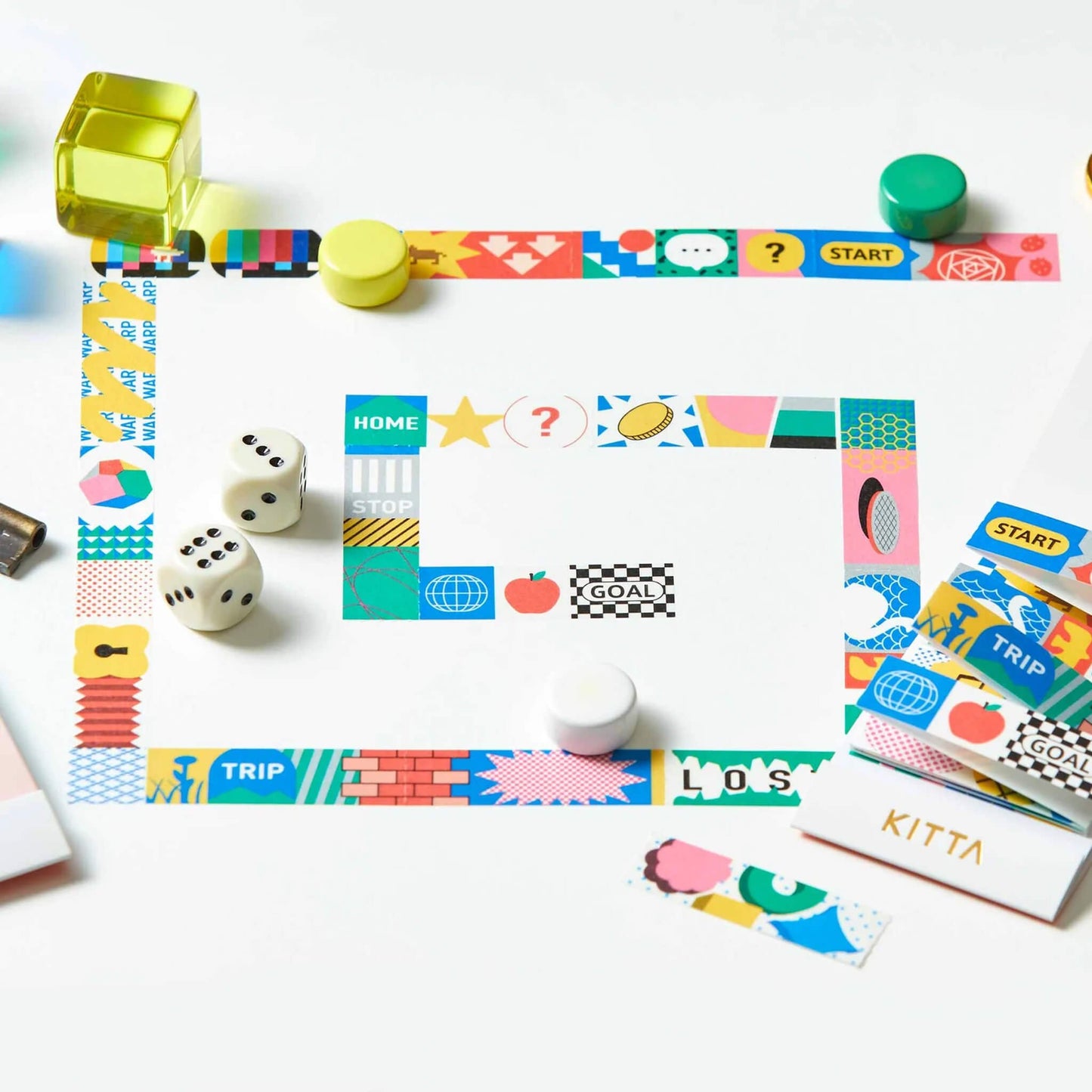 King Jim HITOTOKI KITTA Jabara Washi Tape - Sugoroku - Kitta