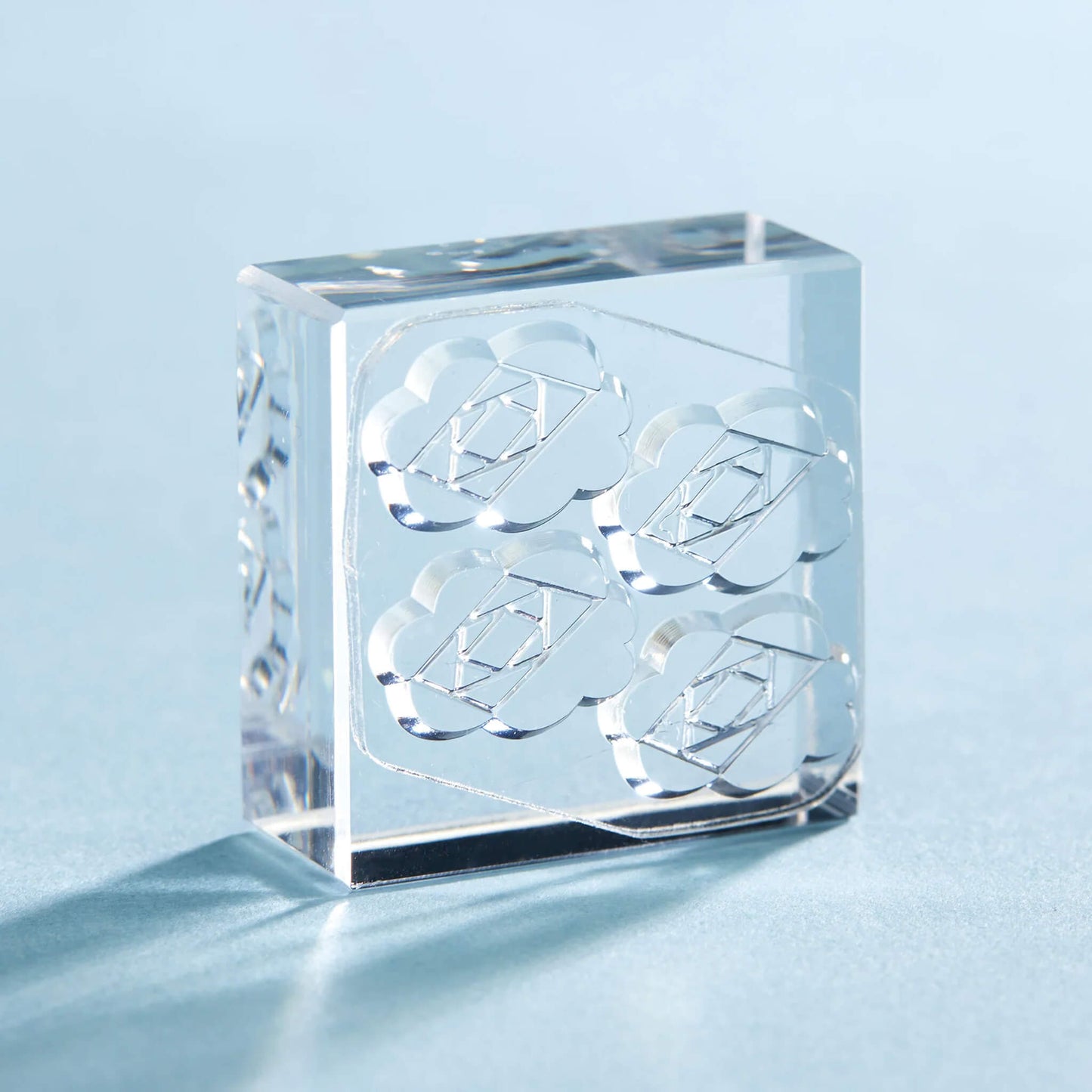 King Jim HITOTOKI Kori Jirushi Ice Cube Stamp Large - Camellia - Clear Stamps
