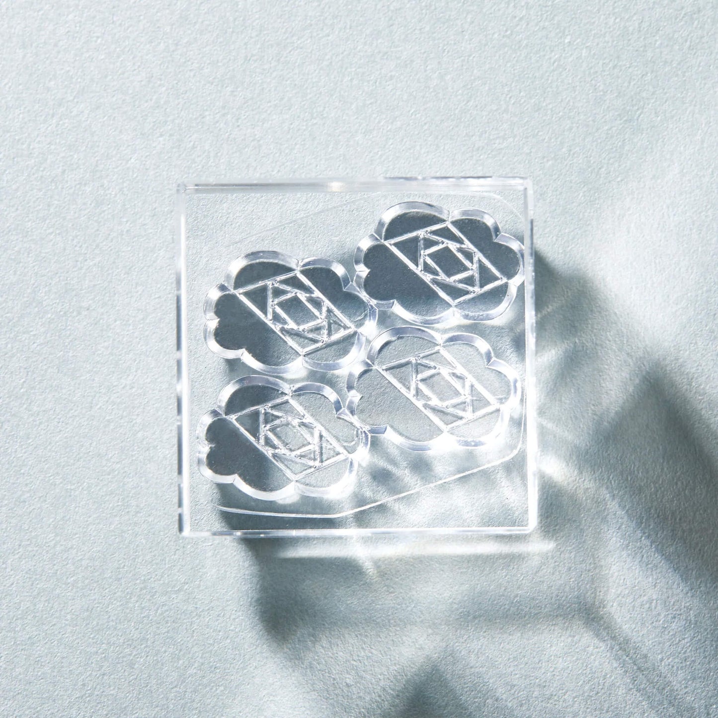 King Jim HITOTOKI Kori Jirushi Ice Cube Stamp Large - Camellia - Clear Stamps