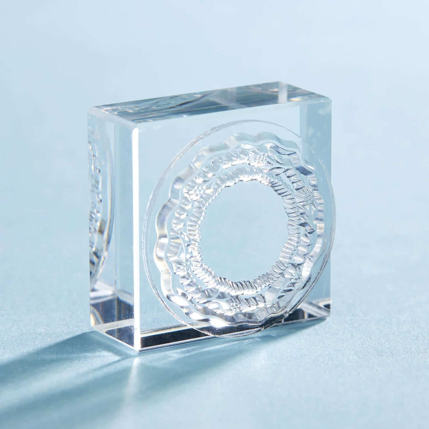 King Jim HITOTOKI Kori Jirushi Ice Cube Stamp Large - Circle Loop - Clear Stamps