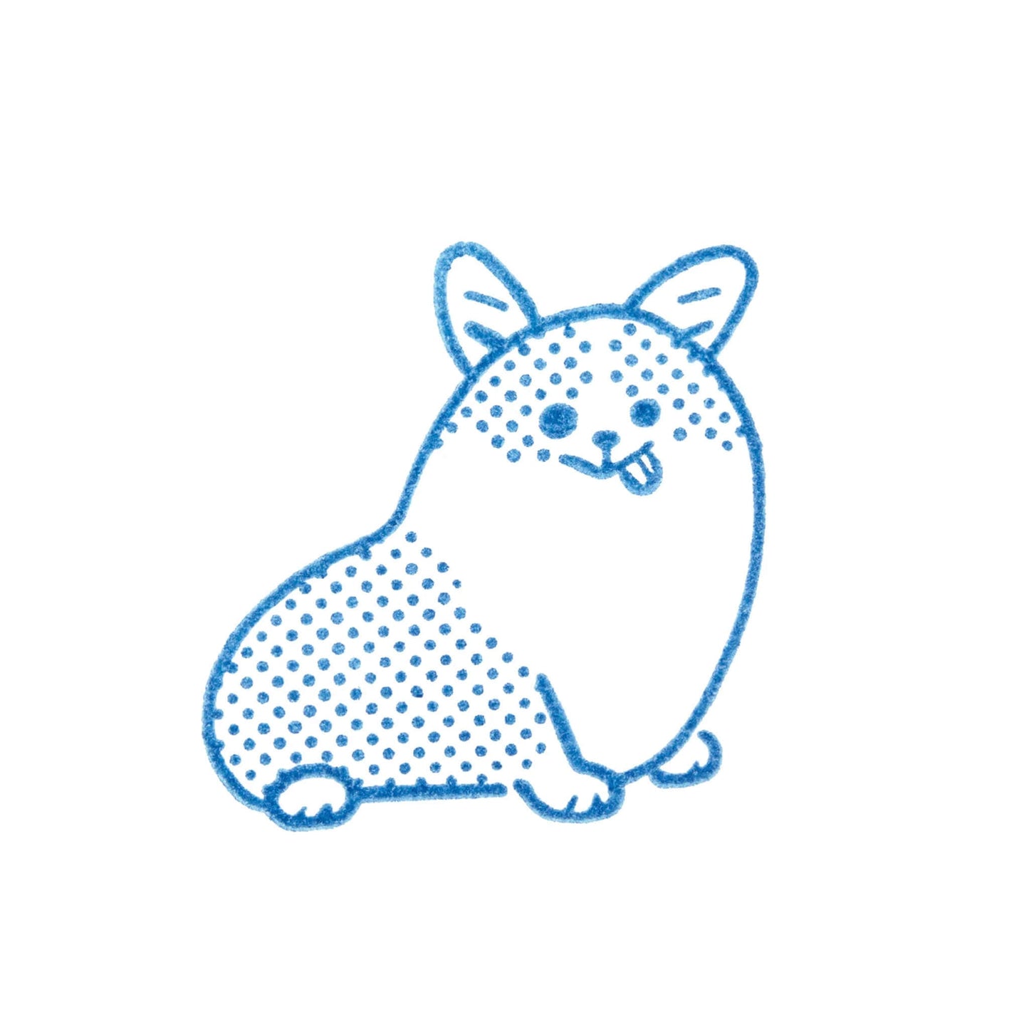 King Jim HITOTOKI Kori Jirushi Ice Cube Stamp Large - Corgi - Clear Stamps