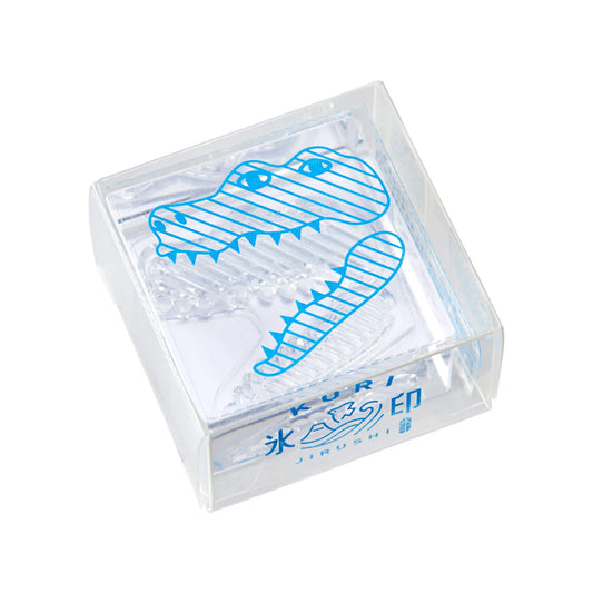 King Jim HITOTOKI Kori Jirushi Ice Cube Stamp Large - Crocodile - Clear Stamps