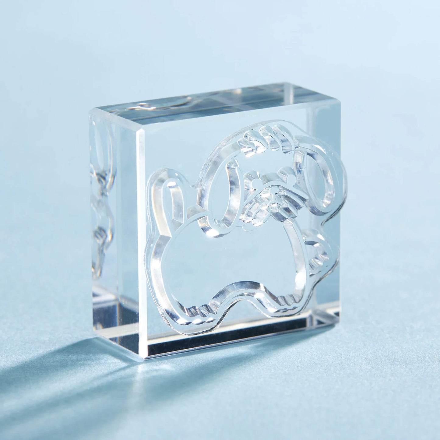 King Jim HITOTOKI Kori Jirushi Ice Cube Stamp Large - Maltese - Clear Stamps