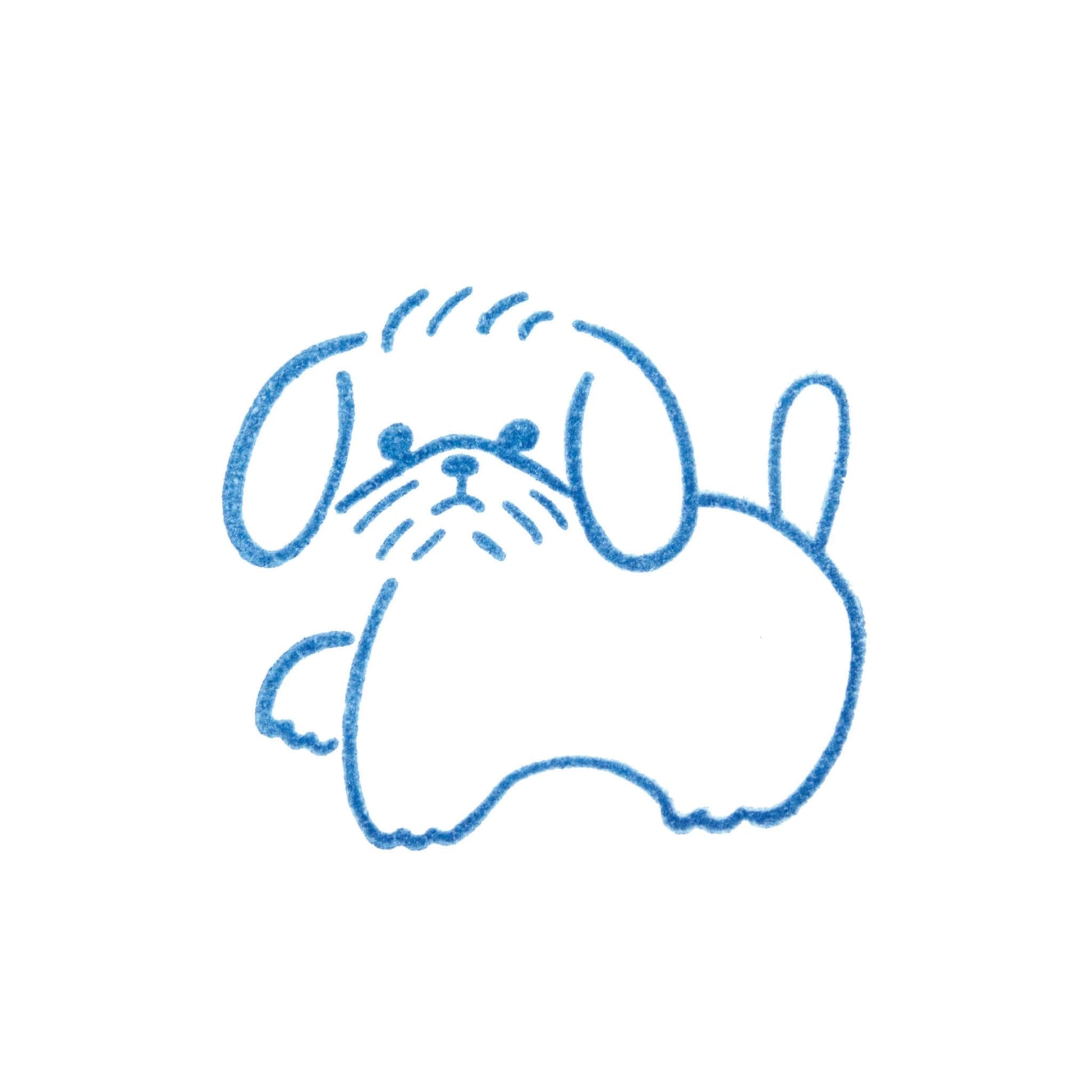 King Jim HITOTOKI Kori Jirushi Ice Cube Stamp Large - Maltese - Clear Stamps