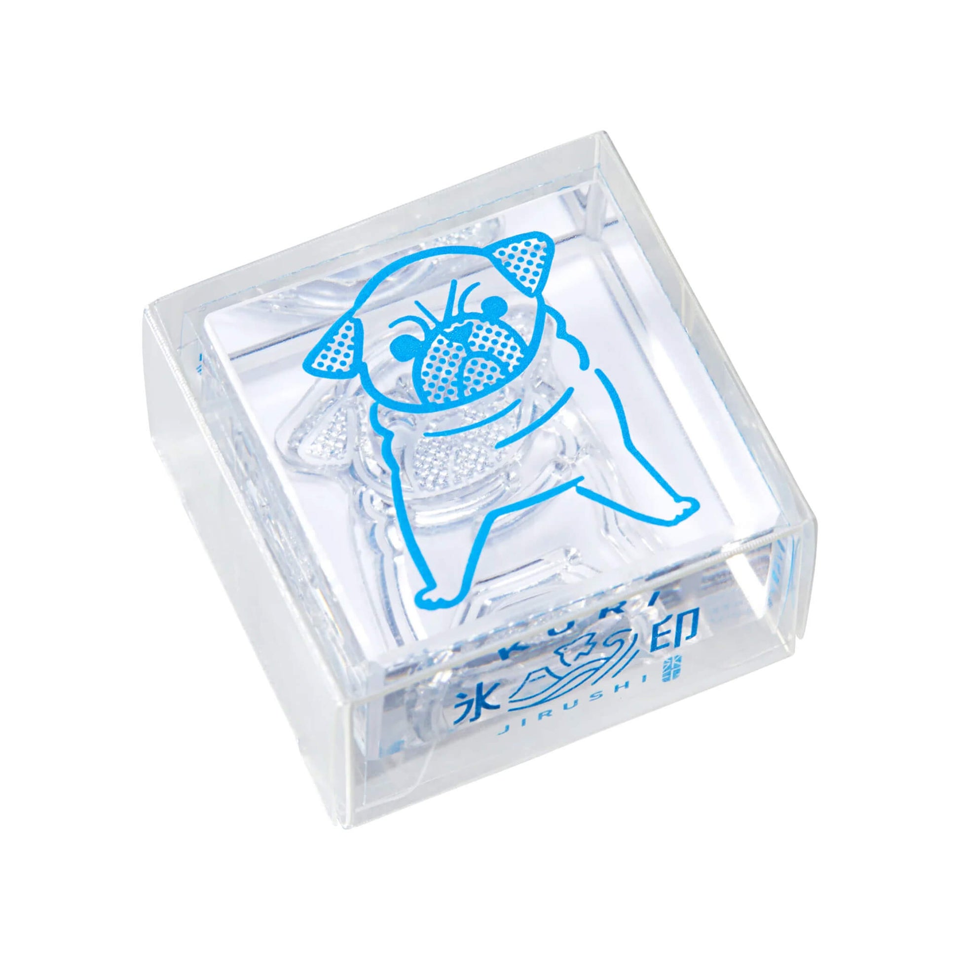 King Jim HITOTOKI Kori Jirushi Ice Cube Stamp Large - Pug - Clear Stamps