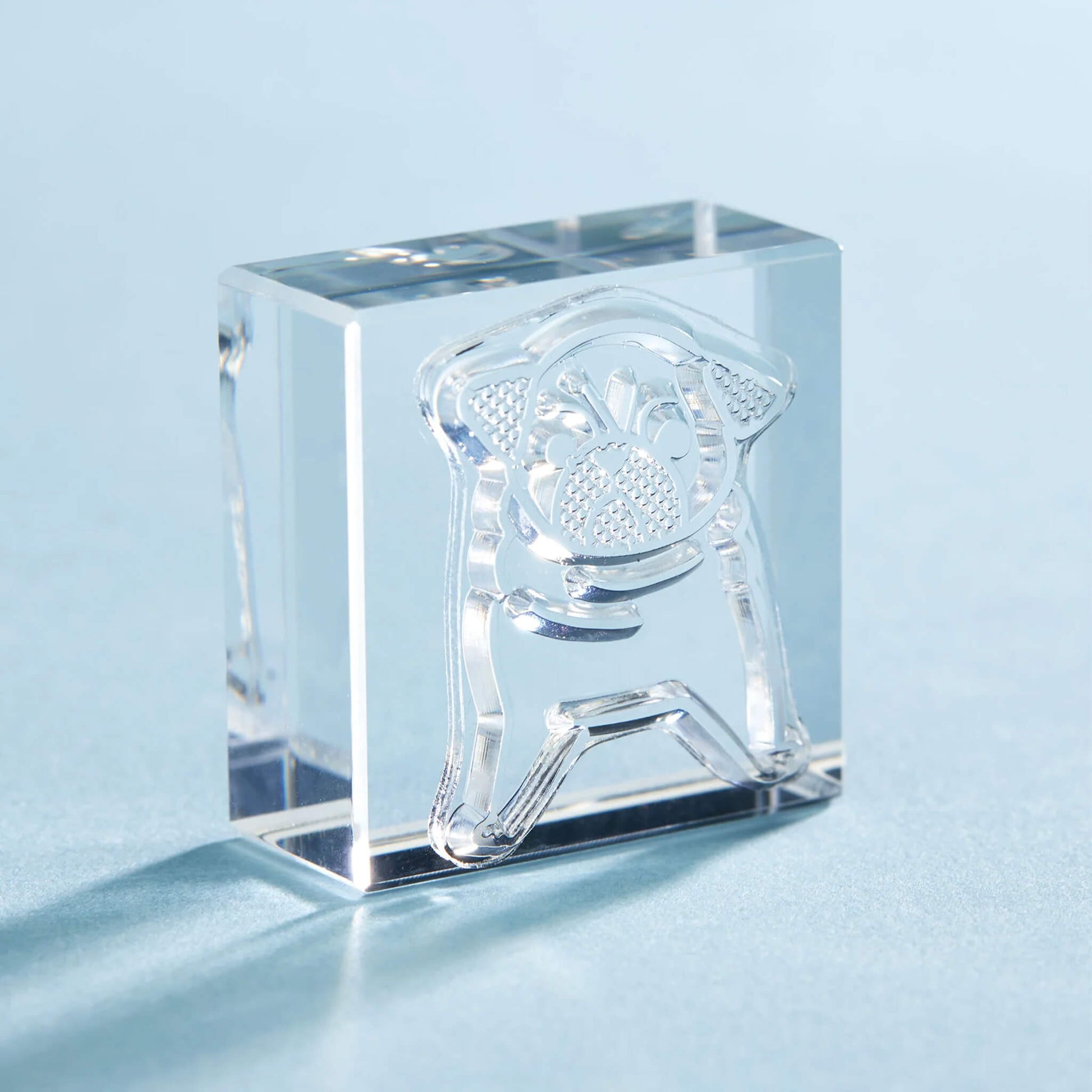 King Jim HITOTOKI Kori Jirushi Ice Cube Stamp Large - Pug - Clear Stamps