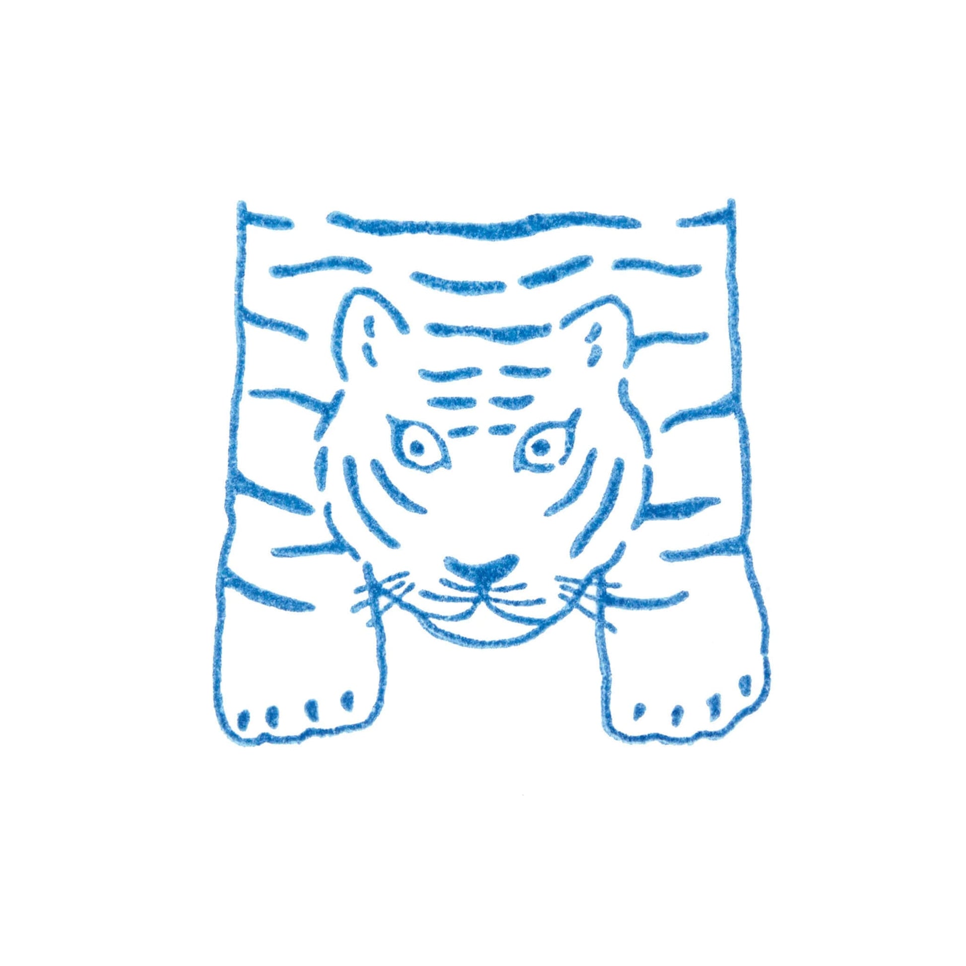 King Jim HITOTOKI Kori Jirushi Ice Cube Stamp Large - Tiger - Clear Stamps