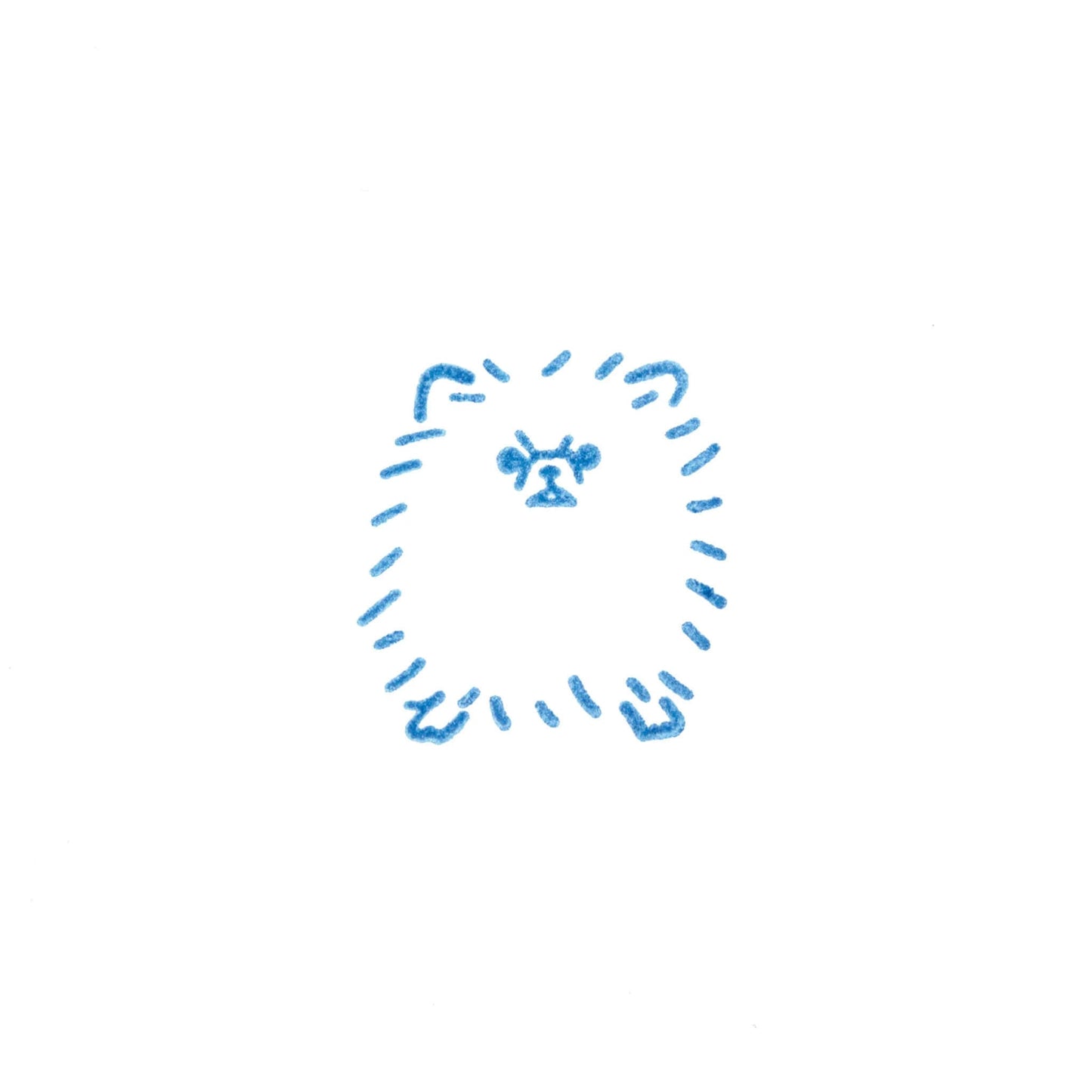King Jim HITOTOKI Kori Jirushi Ice Cube Stamp Small - Pomeranian - Clear Stamps