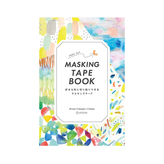King Jim HITOTOKI Masking Tape Book A5 Size - Paints - Adhesive Patterned Paper