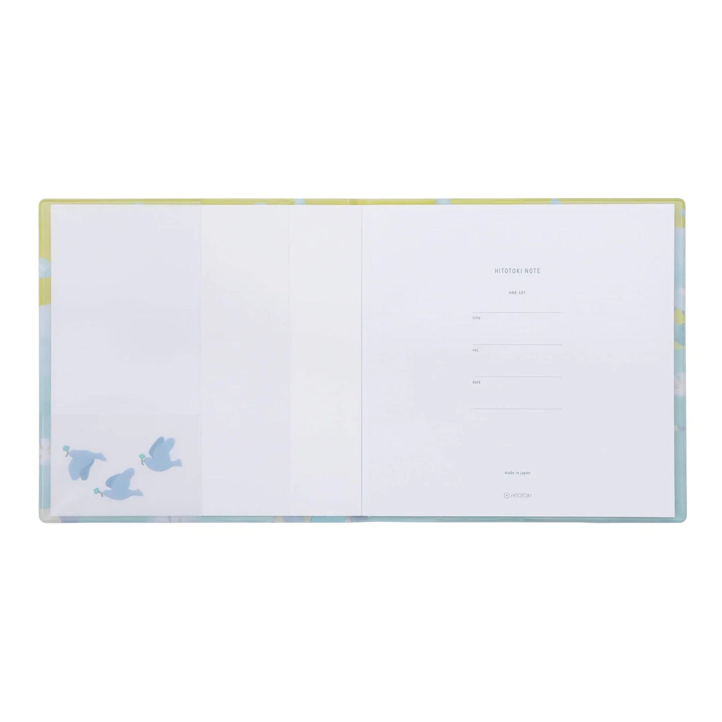 King Jim HITOTOKI NOTE Soft Cover Type Square Size - Nemophila - Notebooks