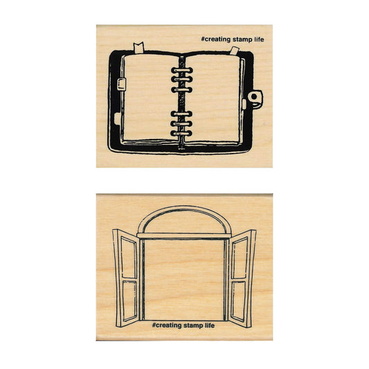 Kodomo no Kao I Love Stamp Series 3 - System Notebook - Rubber Stamps