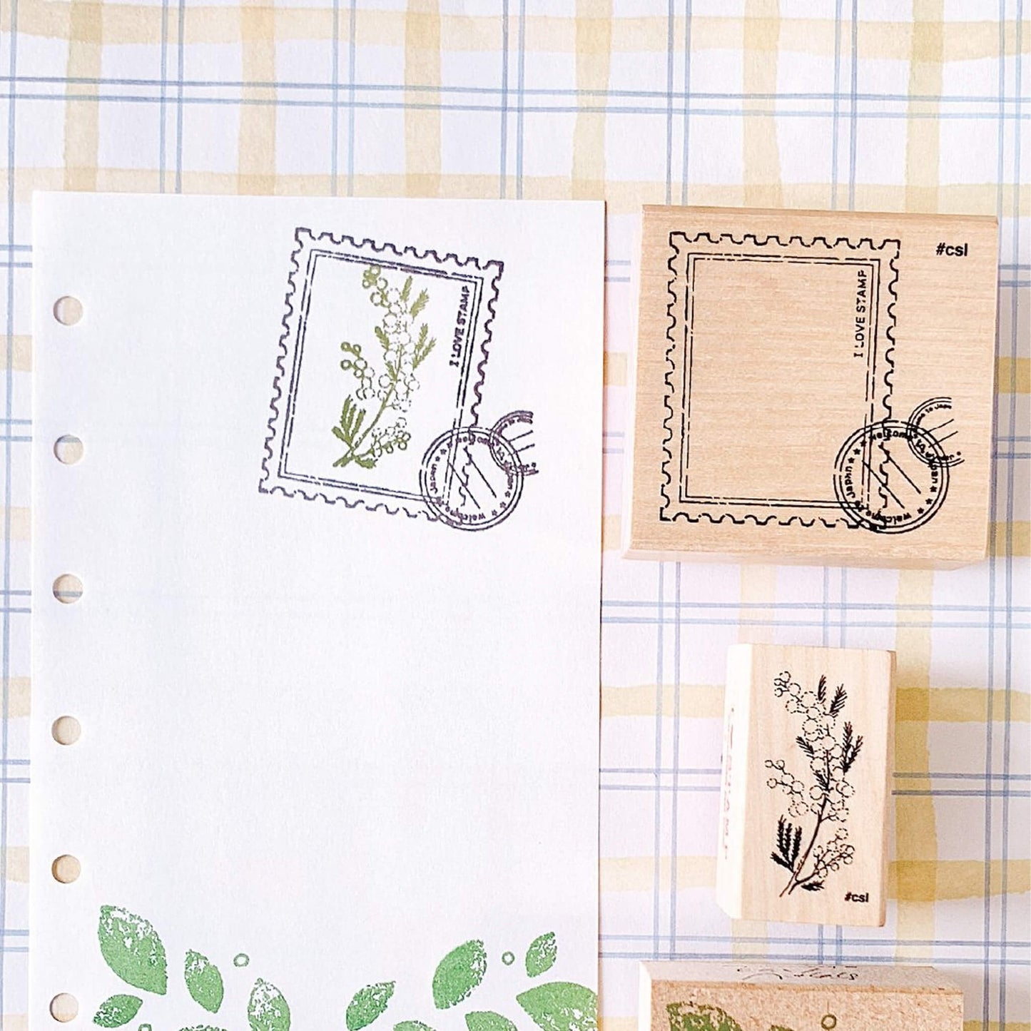 Kodomo no Kao I Love Stamp Series 4 - Clothes Drying Hanger - Rubber Stamps