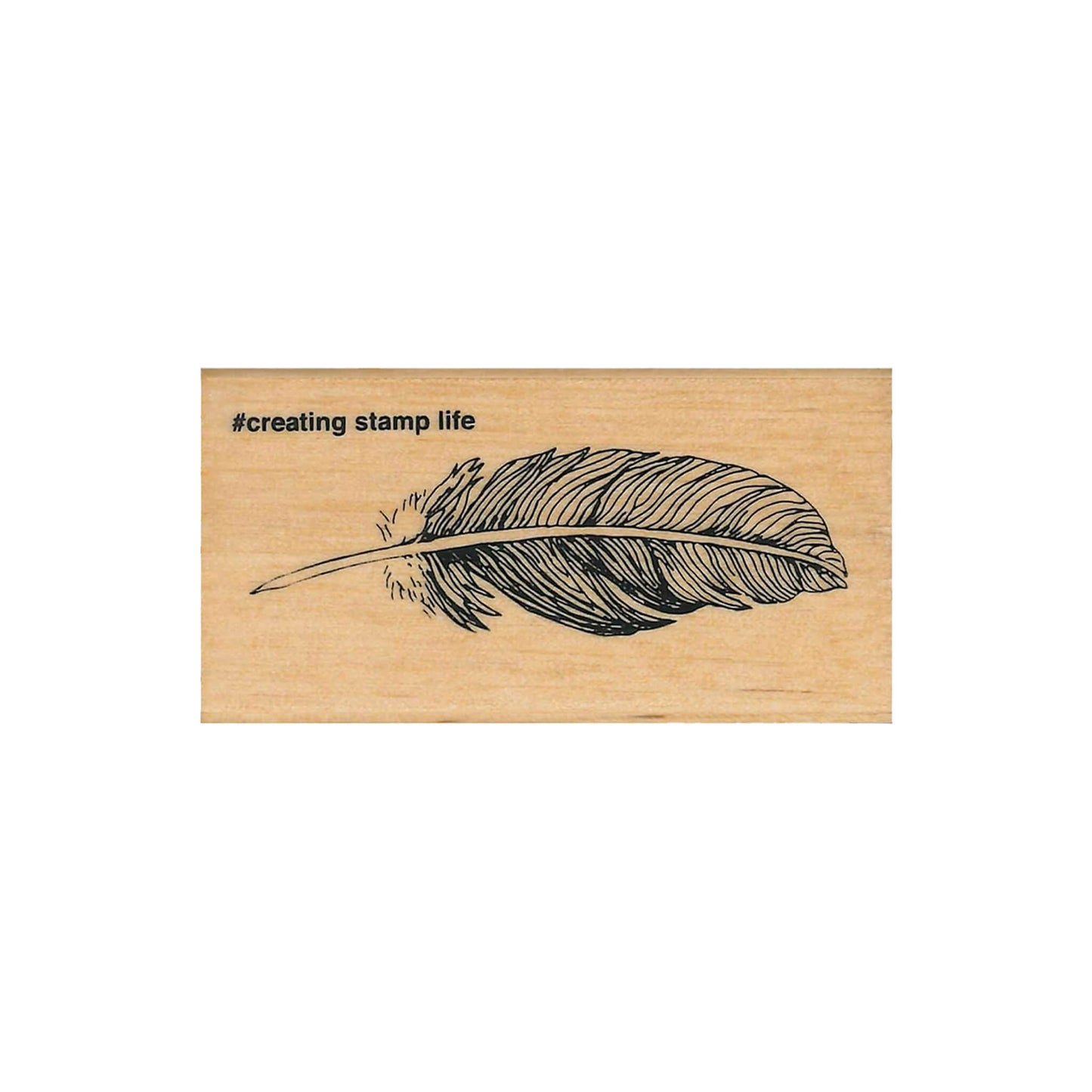 Kodomo no Kao I Love Stamp Series 4 - Feather - Rubber Stamps