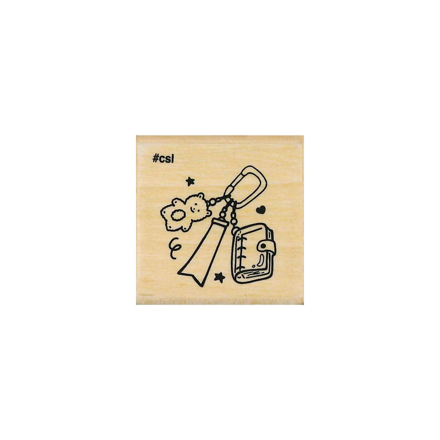 Kodomo no Kao I Love Stamp Series 5 - Carabiner Notebook - Rubber Stamps