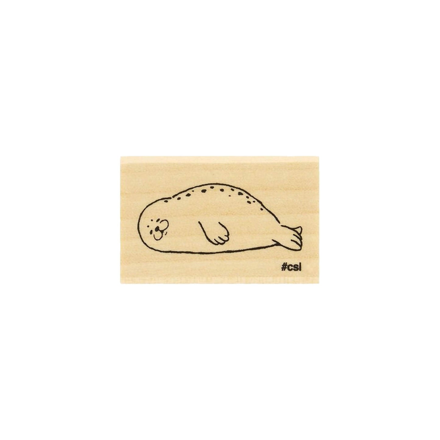 Kodomo no Kao I Love Stamp Series 6 - Sunbathing Seal - Rubber Stamps
