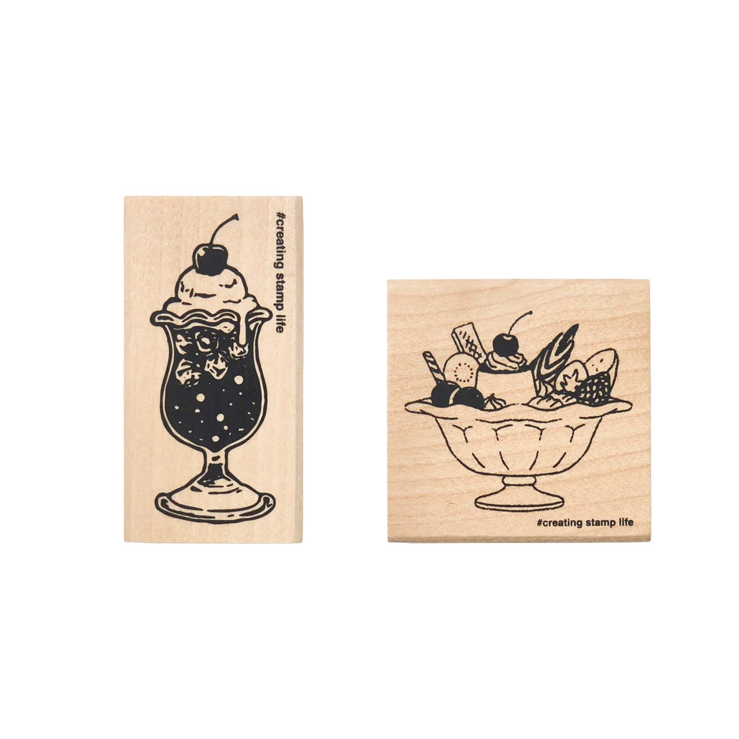 Kodomo no Kao I Love Stamp Series Dessert - Cream Soda Large - Rubber Stamps