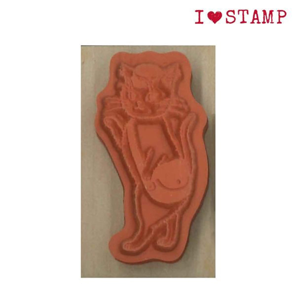 Kodomo no Kao I Love Stamp Series - Mail Carrier Cat - Rubber Stamps