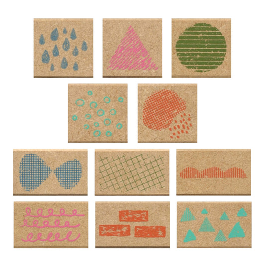 Kodomo no Kao Omekashi Stamp Series - Brick - Rubber Stamps