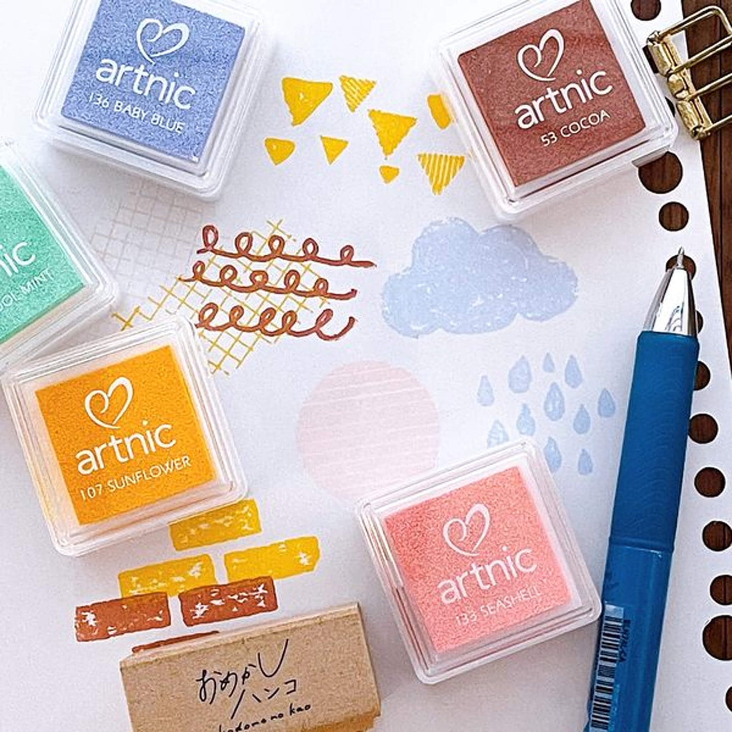 Kodomo no Kao Omekashi Stamp Series - Brick - Rubber Stamps