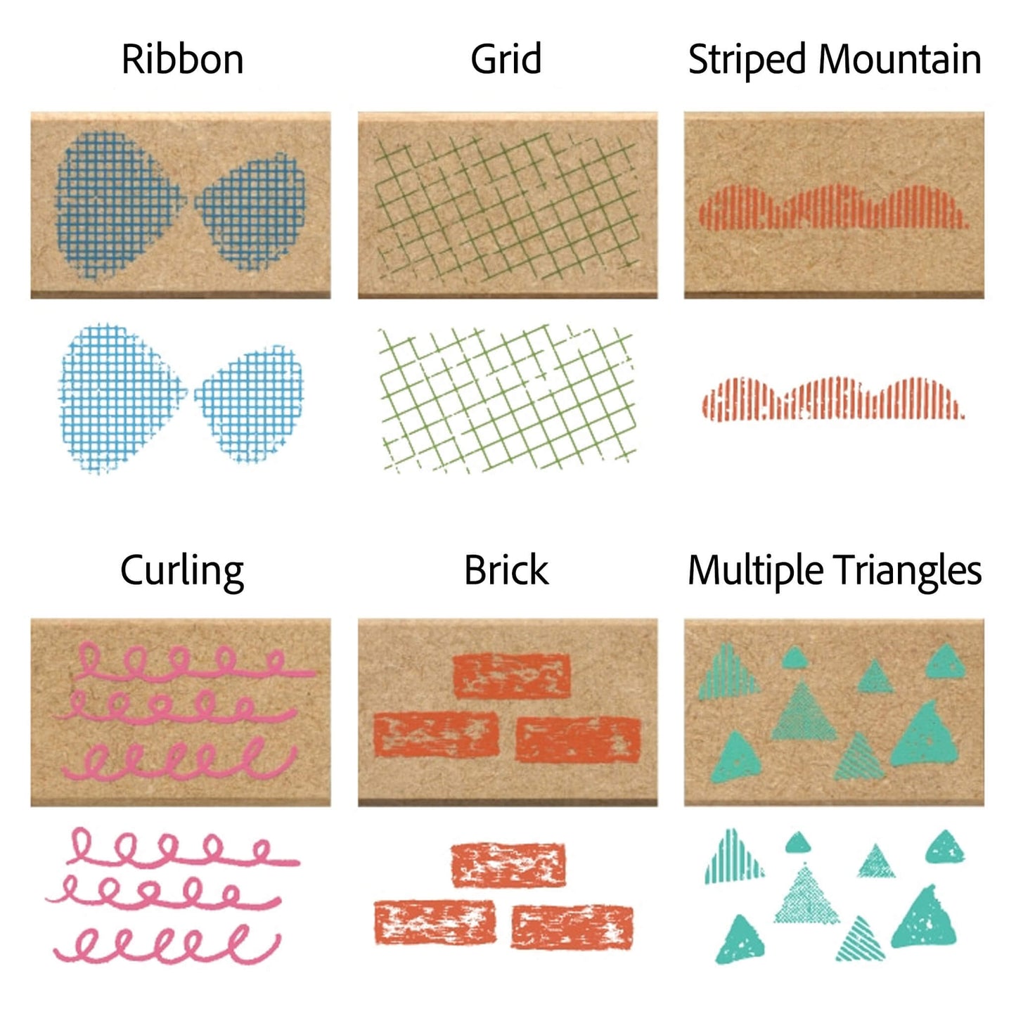Kodomo no Kao Omekashi Stamp Series - Brick - Rubber Stamps