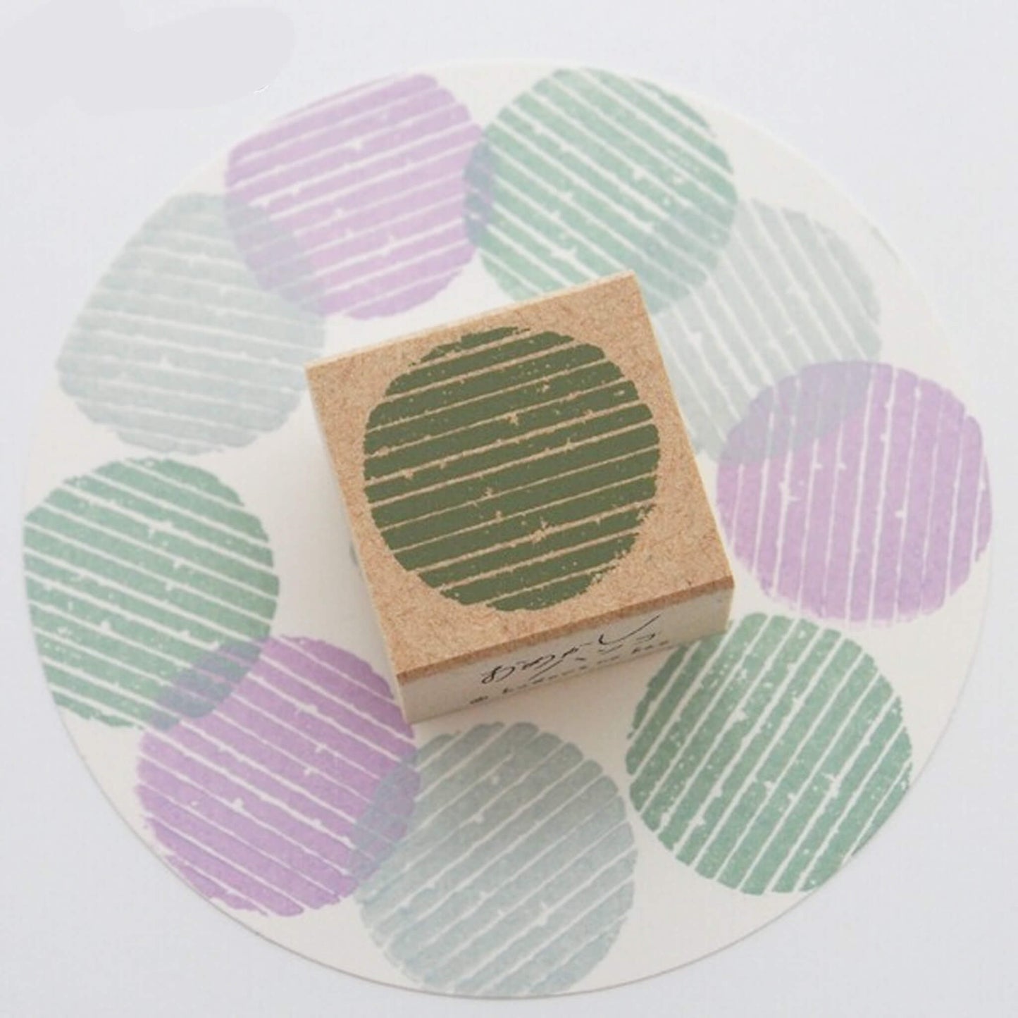 Kodomo no Kao Omekashi Stamp Series - Circle - Rubber Stamps