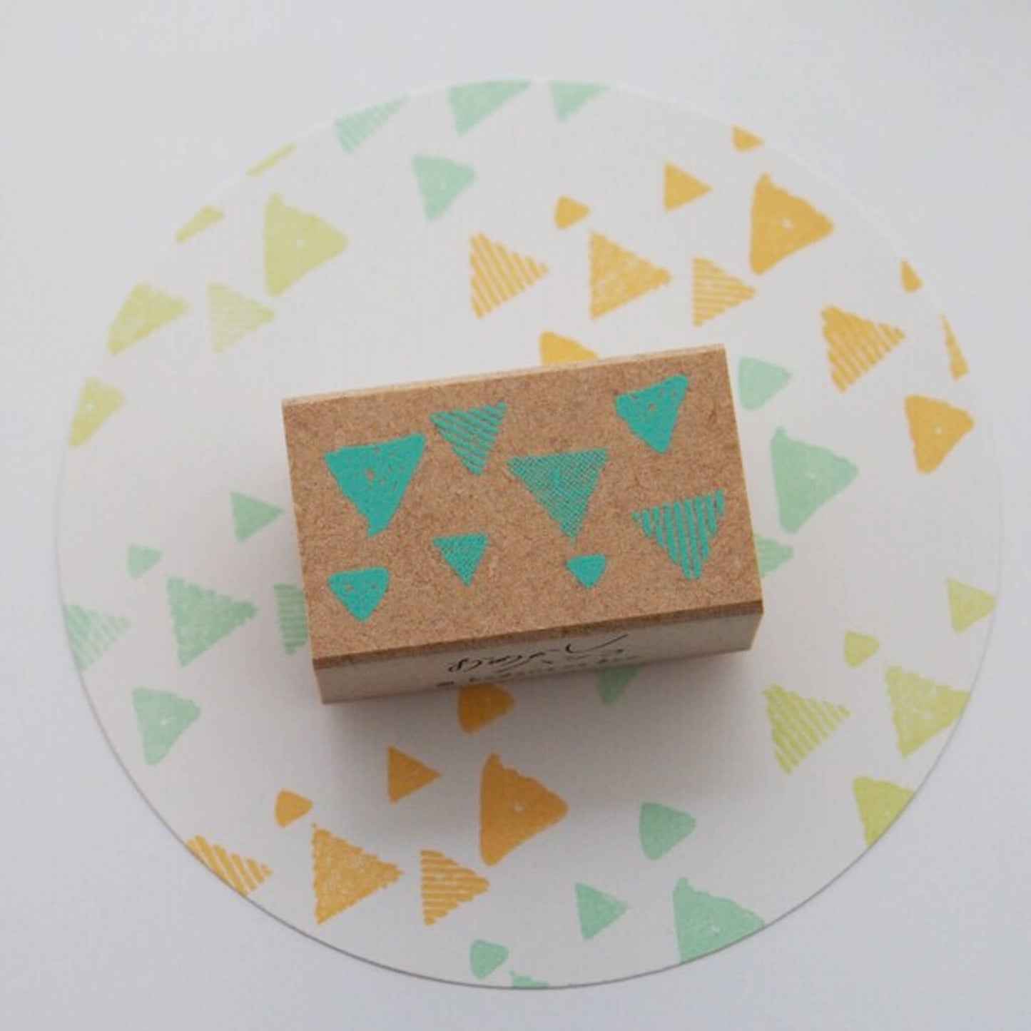 Kodomo no Kao Omekashi Stamp Series - Multiple Triangles - Rubber Stamps