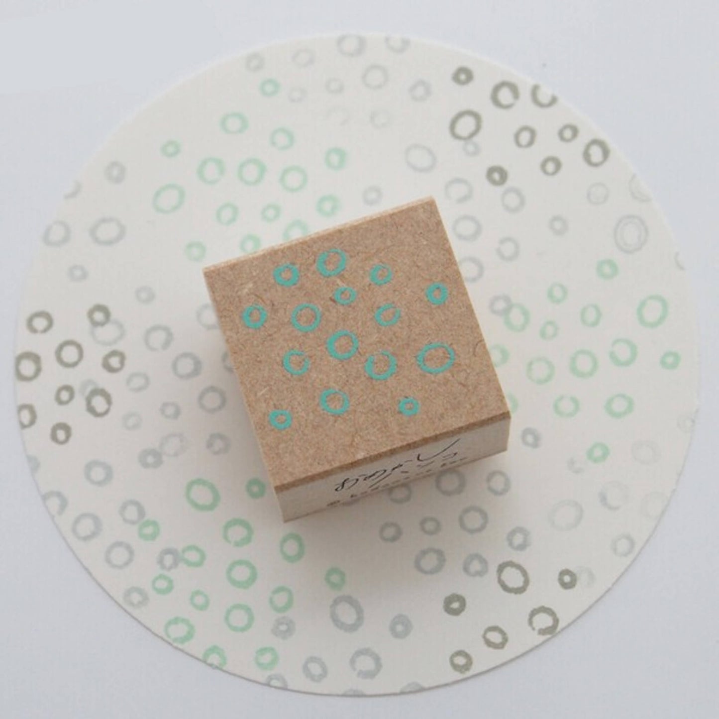 Kodomo no Kao Omekashi Stamp Series - Small Circles - Rubber Stamps