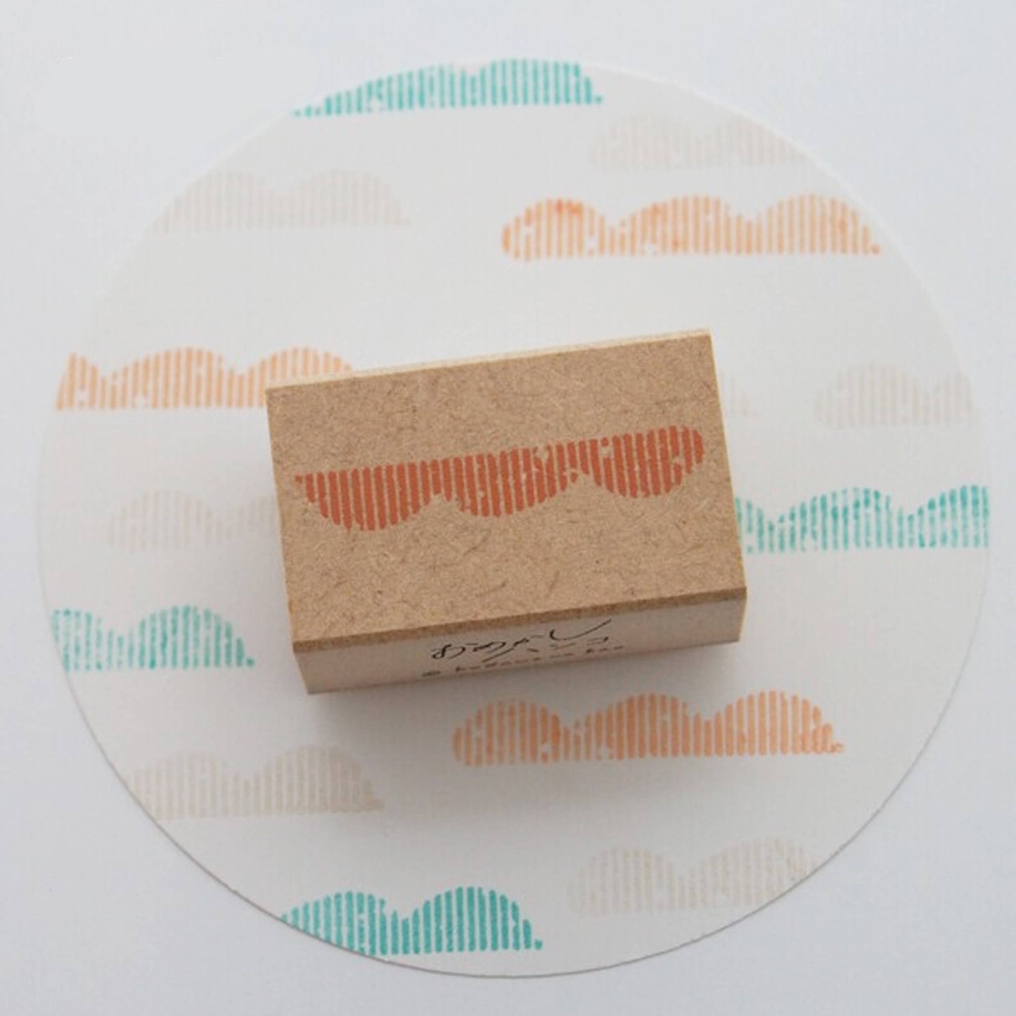 Kodomo no Kao Omekashi Stamp Series - Striped Mountain - Rubber Stamps