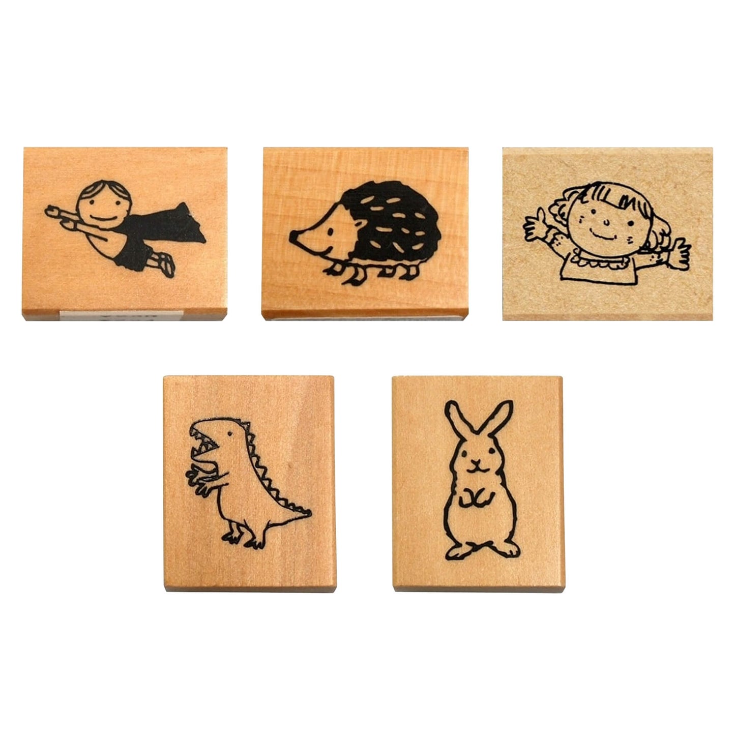 Kodomo no Kao Rubber Stamp Piccolo Stamp Series - Boy Hero - Rubber Stamps