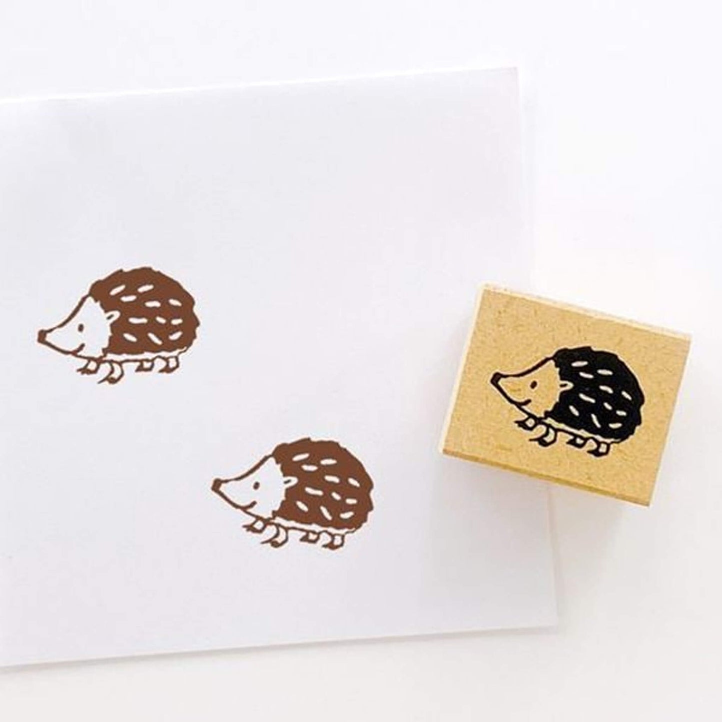 Kodomo no Kao Rubber Stamp Piccolo Stamp Series - Hedgehog - Rubber Stamps
